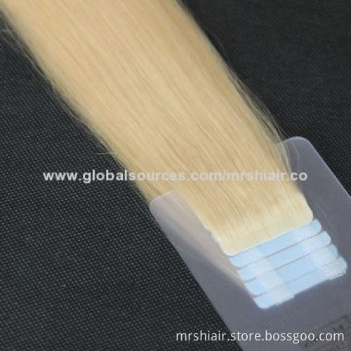 16inch Indian Remy skin weft tape in hair extensions 20pieces a lot 4* 0.6cm